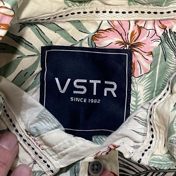 VSTR Hawaian Flamingo Print Men's Shirt M - Picture 3 of 4